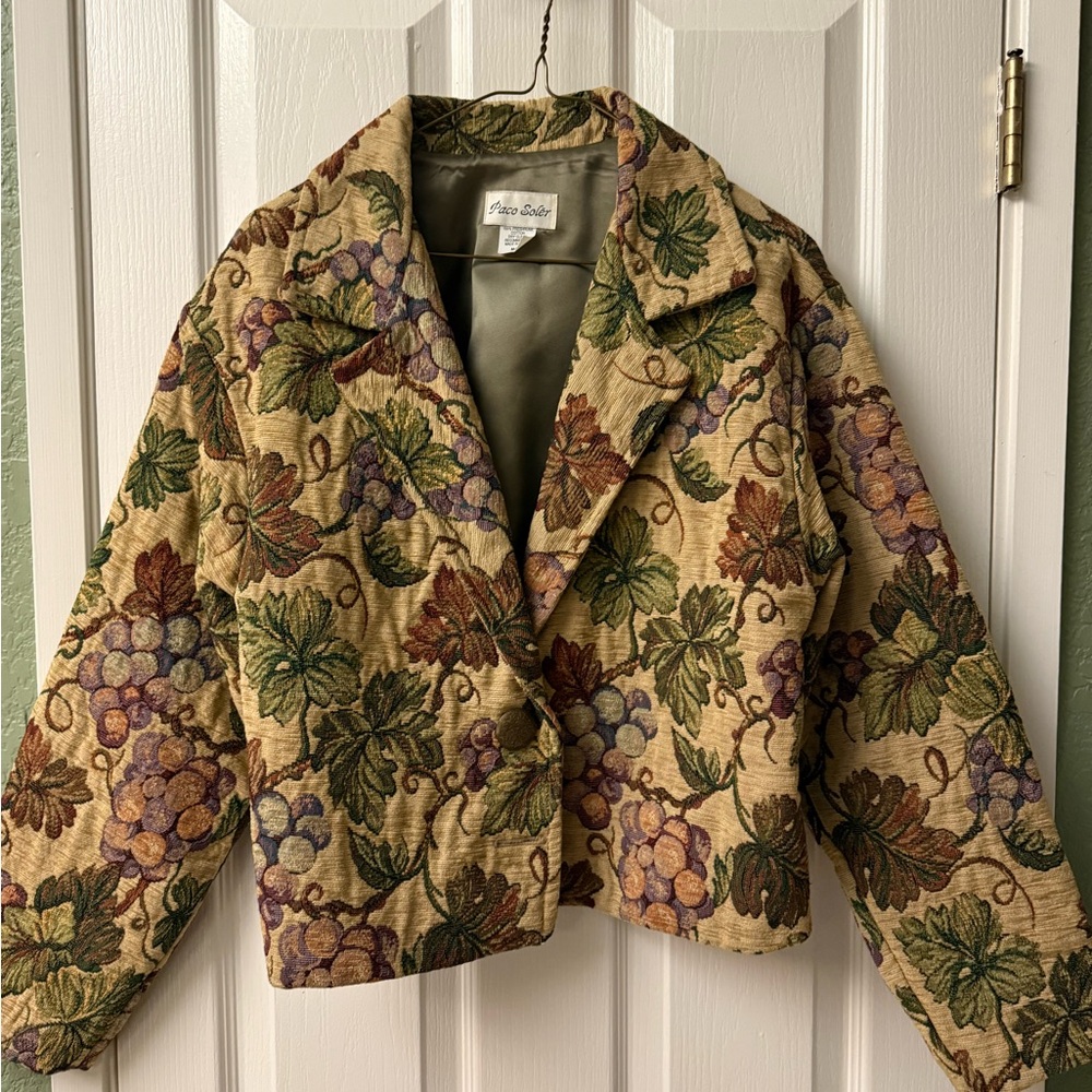 Vintage Style Floral Jacket